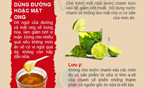 Mẹo chữa món ăn bị cay mặn - 5