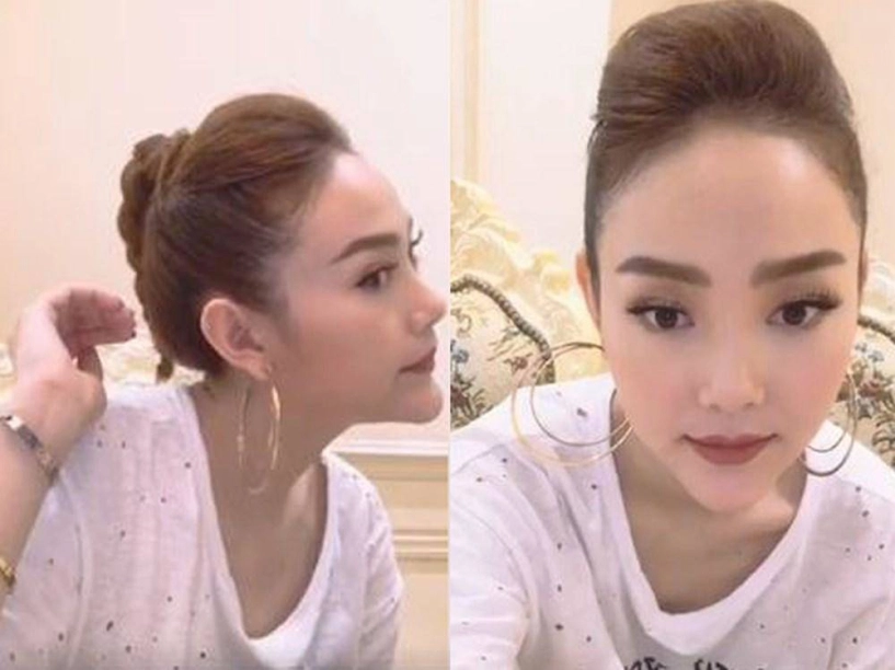 Minh hằng gây sốc với gương mặt cứng đơ như ma-nơ-canh mắt ti hí và miệng biến dạng - 7
