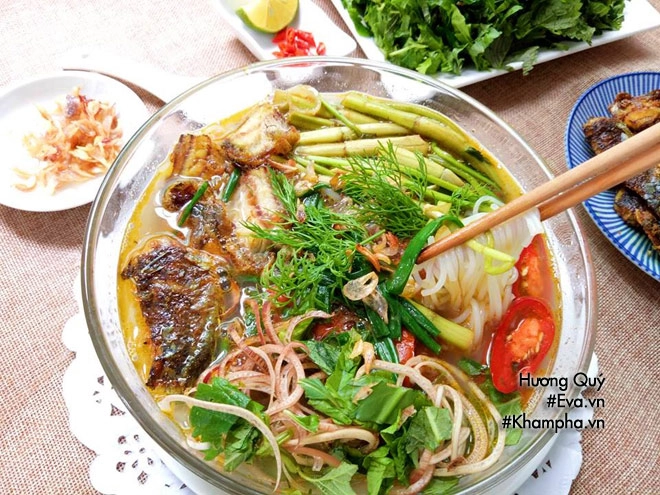 Món bún cá rô đồng thanh mát nấu cực nhanh ăn cực mê cho sáng cuối tuần - 11