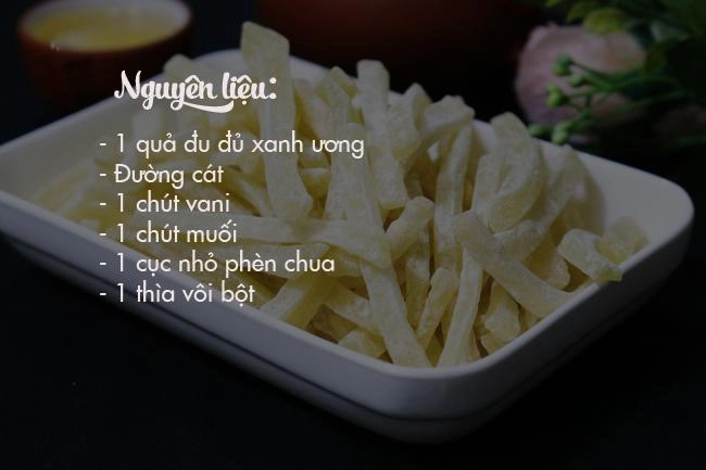 Mứt đu đủ dẻo thơm mời khách ngày tết - 1