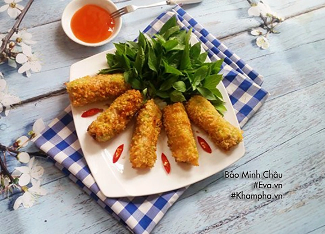 Nem hải sản chiên xù giòn rụm thích hợp cải thiện bữa cơm gia đình - 12