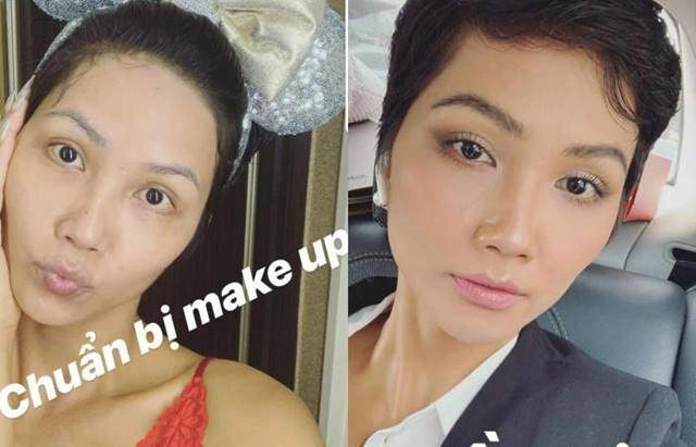 Ngồi bệt dưới sàn nhà tự tay họa mặt hhen niê khiến mọi người phát cuồng với cái kết - 11