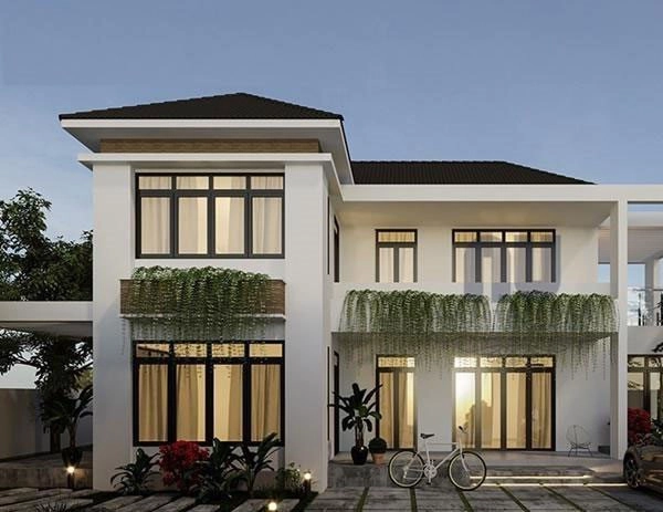 Những mẫu nhà 2 tầng chữ l 100m2 tuyển chọn nhà đông người ở thoải mái - 7