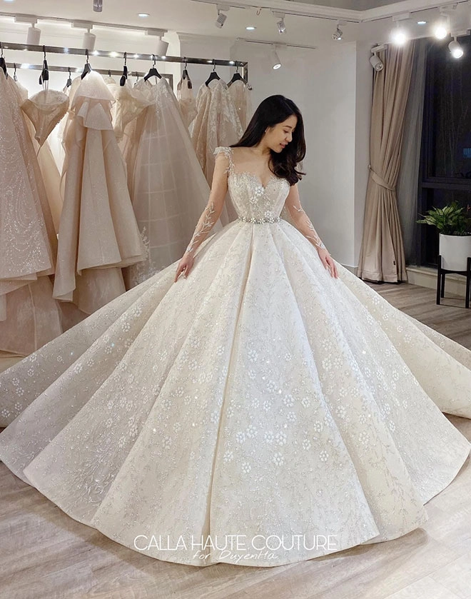 Ntk phương linh đưa vườn hoa nghệ thuật vào thiết kế calla haute couture mới nhất - 3