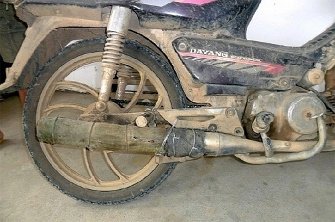  ống pô xe máy làm bằng tre - 3