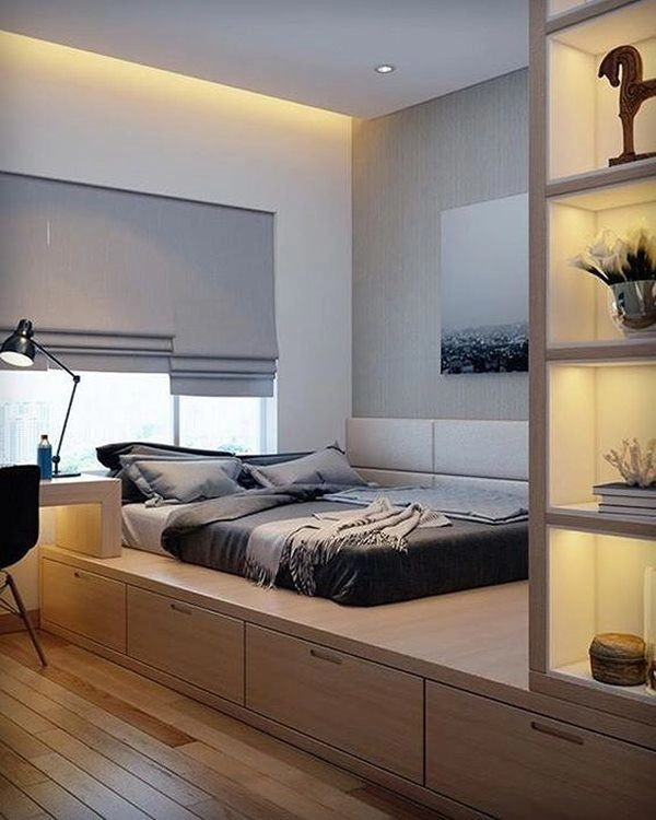 Phòng ngủ nổi bật cho nhà phố hẹp nhờ biến tấu cổ điển và cây xanh - 2
