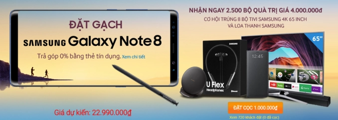 Samsung galaxy note 8 có giá lên đến 23 triệu đồng tại thị trường việt nam - 1