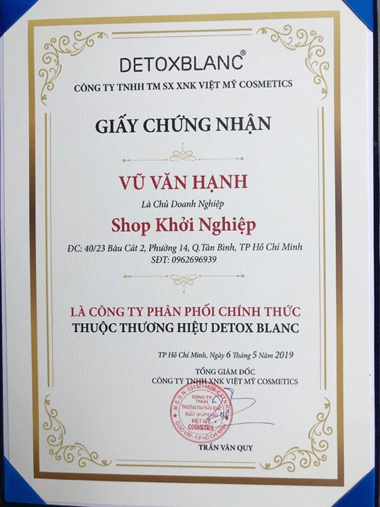 Shop khởi nghiệp - địa chỉ uy tín mua mỹ phẩm detox blanc cho phái đẹp - 4
