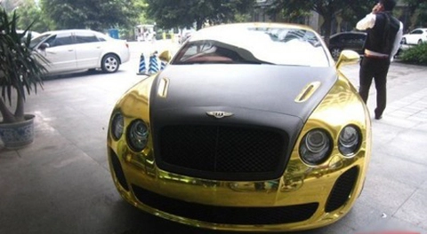  siêu xe bentley mạ vàng ở trung quốc - 1