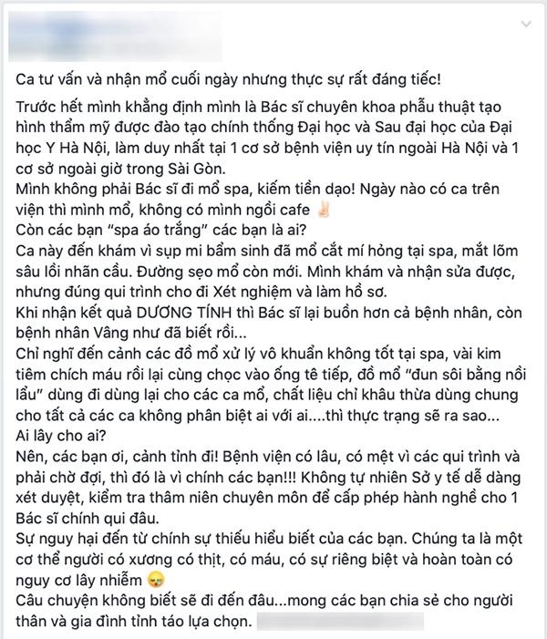 Sững người trước kết quả dương tính với hiv sau thẩm mỹ đã có 1 trường hợp tại việt nam - 4