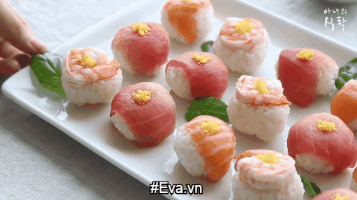 Sushi hình hoa tươi ngon đã miệng đãi khách tới chơi nhà - 19
