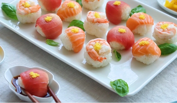 Sushi hình hoa tươi ngon đã miệng đãi khách tới chơi nhà - 21