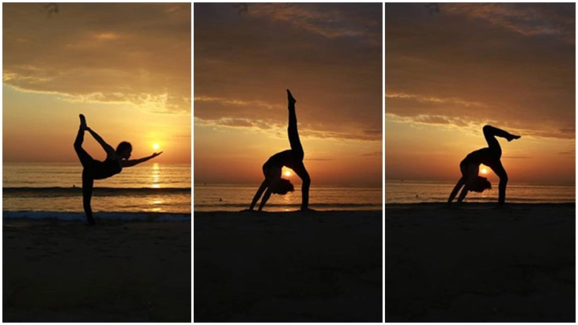 Tập yoga toàn những dáng khó bảo sao mẹ hồ ngọc hà trẻ đẹp chẳng thua gì con gái - 12