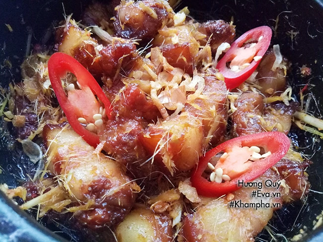 Thịt kho mắm tép sả tốn cơm ngày mát trời - 9