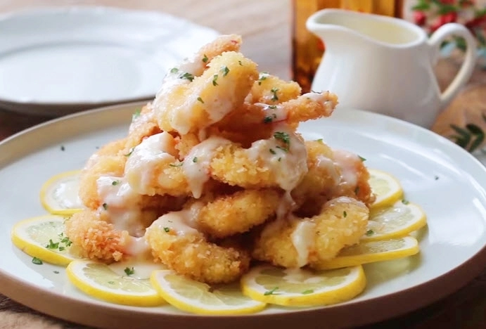 Tôm chiên xù chấm sốt chanh mayonnaise tuyệt ngon - 15