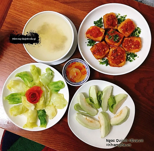 Trầm trồ với những mâm cơm 1 người đến cọng rau cũng chỉn chu của 9x độc thân xinh xắn - 1
