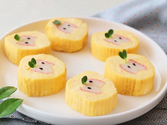Trứng cuộn xinh xắn dụ bé ăn cơm - 13