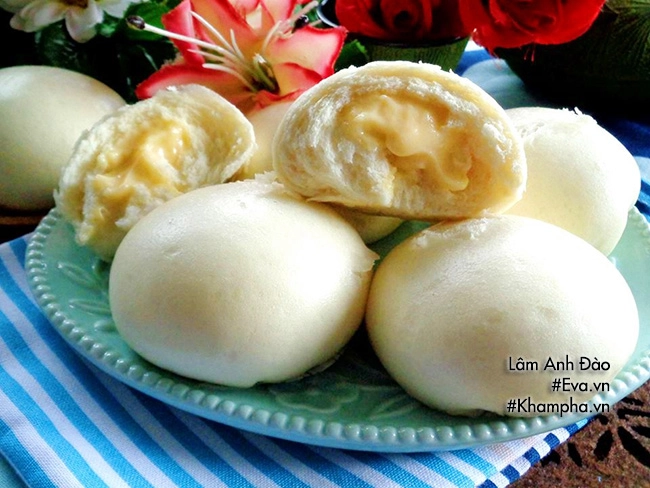 Tự làm bánh bao nhân phô mai chảy siêu hot cho cả nhà ăn sáng - 13