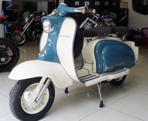  xế cổ phục chế lambretta serie 1-1959 ở sài gòn - 1