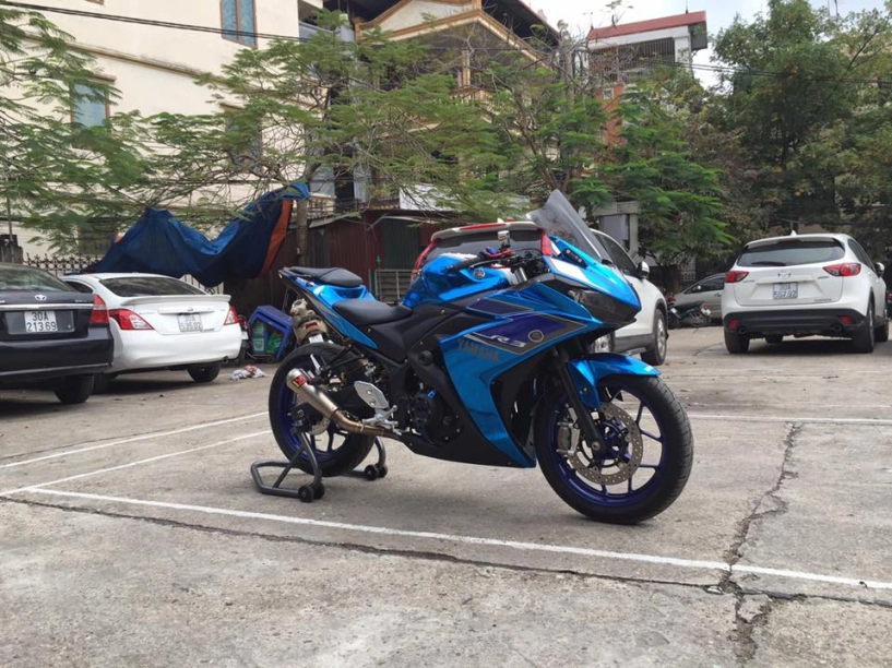 Yamaha r3 với bộ cánh xanh chrome đầy ấn tượng tại việt nam - 8