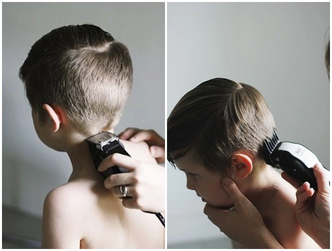 Cách cắt tóc tại nhà cho bé trai bằng kéo và tông đơ vài phút là đẹp như soái ca - 3