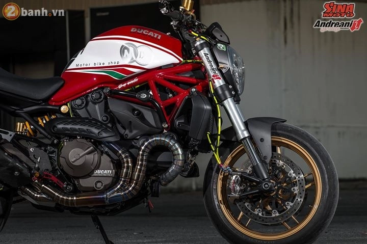 Ducati monster 821 vô cùng hấp dẫn trong bản độ đầy đồ hiệu - 5