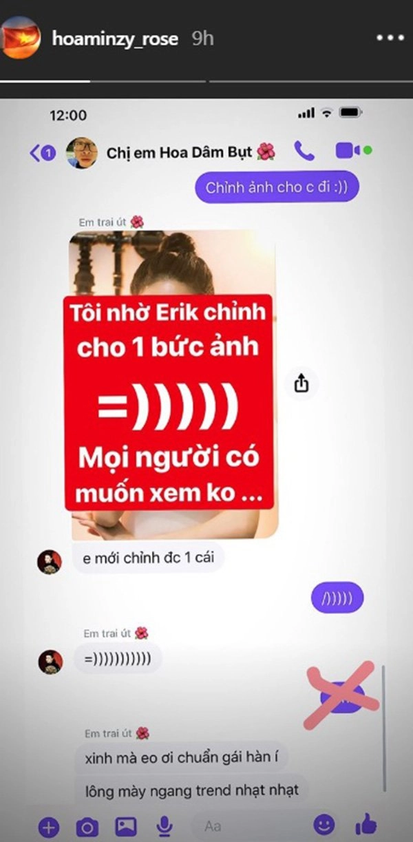 Hòa minzy nhờ erik chỉnh ảnh và cái kết chứng tỏ không phải lúc nào ảnh chỉnh sửa cũng đẹp - 3