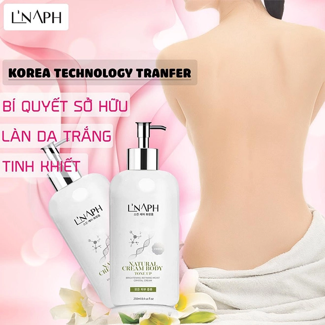 Kem body lnaph - giải pháp dưỡng làn da trắng sáng mịn màng ngay tại nhà - 1