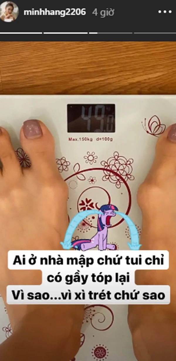 Minh hằng ở nhà mùa dịch không những không tăng cân mà còn ngày càng teo tóp gầy trơ xương - 1