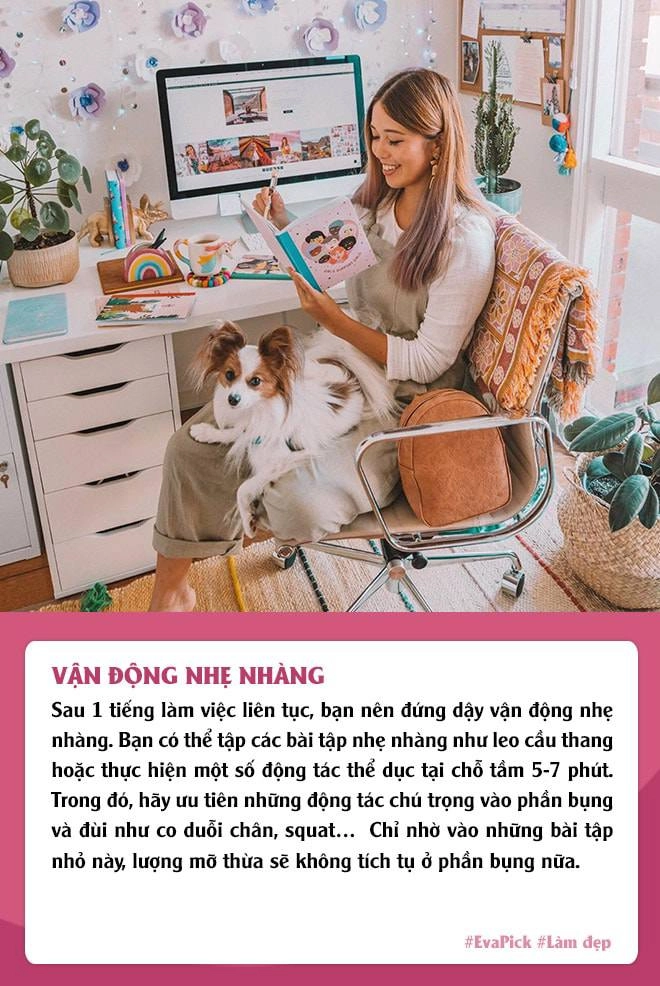 Ngồi làm việc liên tục mà lơ là5 nguyên tắc này chưa hết dịch mỡ bụng đã xếp ngấn - 4