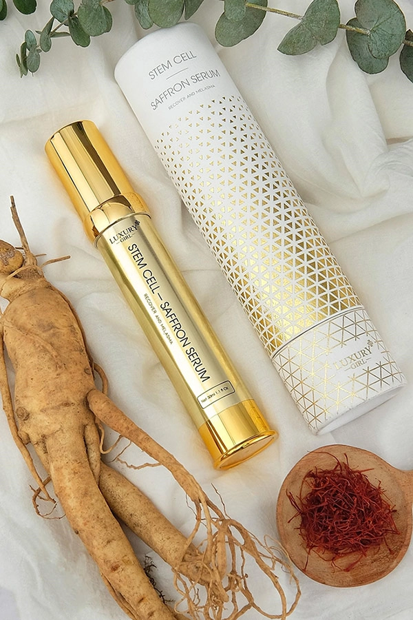 Stem cell - saffron serum luxury girl và hiệu quả tái sinh làn da mạnh mẽ - 2