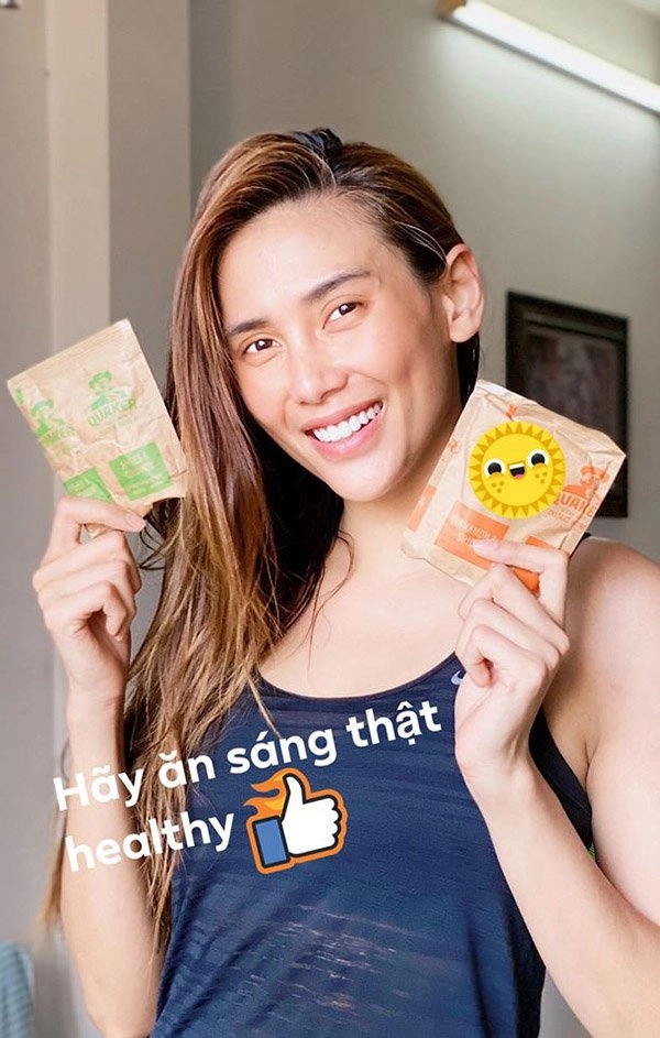 Trở về từ khu cách ly võ hoàng yến đã bắt đầu ăn kiêng để giữ vóc dáng siêu mẫu - 2