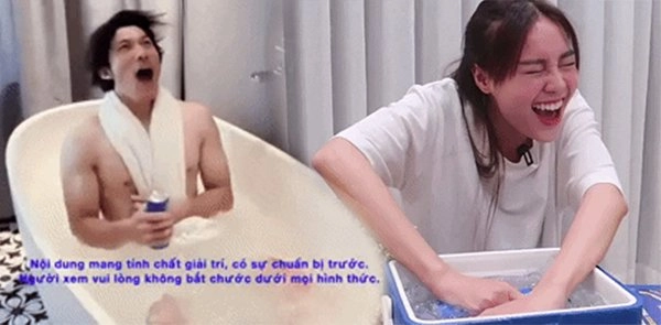 Bắt trend thử thách ngâm nước đá nhưng thay vì ngâm mình nàng hãy ngâm mặt để đánh bay mụn - 1