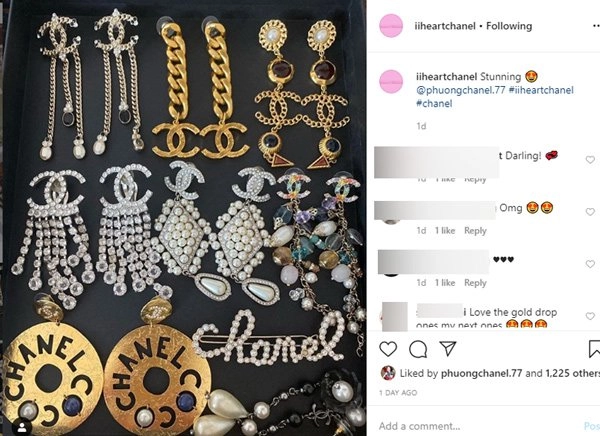 Khoe 9 đôi bông tai quý hiếm mới mua phượng chanel được instagram nước ngoài nhắc tên - 4