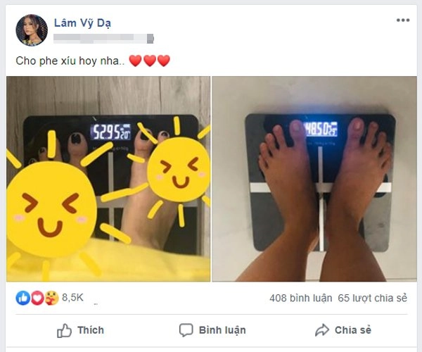 Lâm vỹ dạ chính thức công khai cân nặng hiện tại fans thi nhau vào can đừng giảm nữa - 1