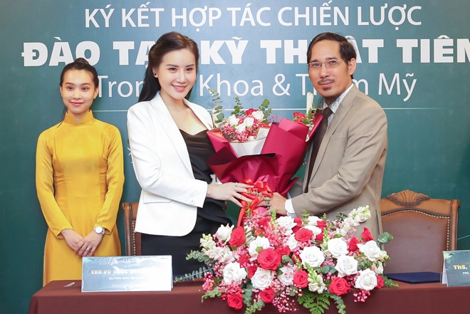 Quỳnh anh beauty ký kết hợp tác chiến lược đào tạo kỹ thuật làm đẹp - 2