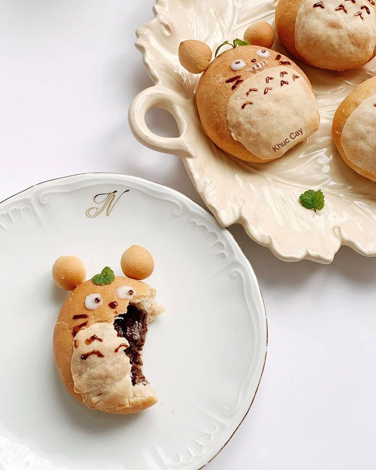 9x mách cách làm bánh mì mèo totoro siêu xinh bé lười ăn mấy cũng thích mê - 6