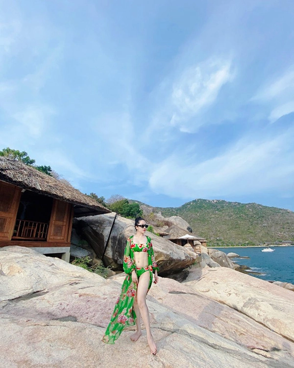 Á hậu đỗ minh châu khoe body vạn người mê tại six senses ninh vân bay - 5