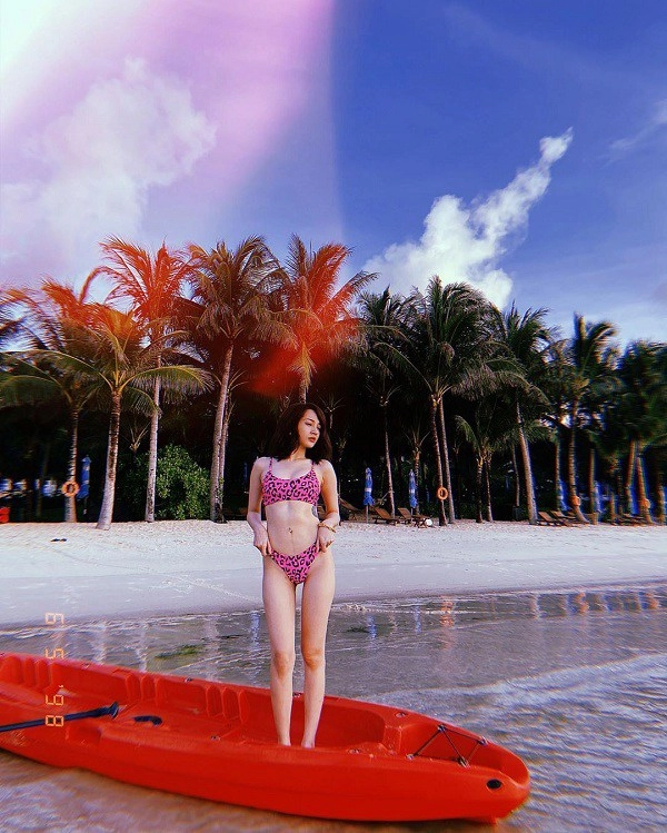 Bảo anh đốt mắt dân tình khi diện bikini dù gầy nhưng vòng 3 vẫn căng tròn - 1