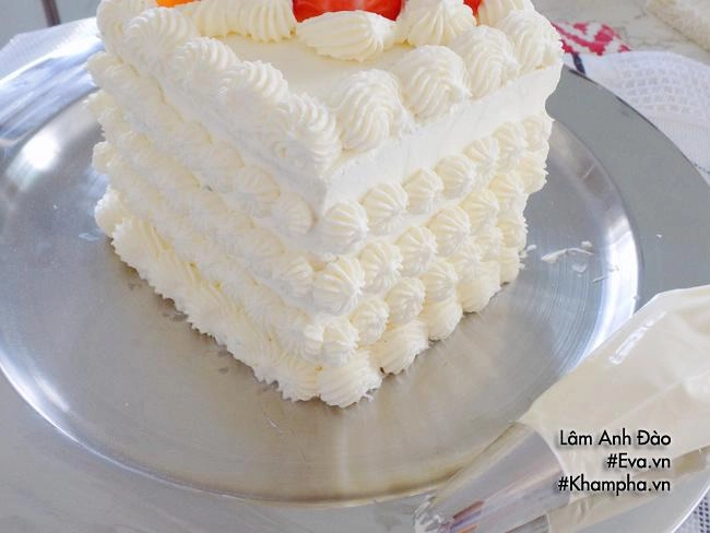 Cách làm bánh kem tại nhà không cần lò nướng cho chị em vụng mấy cũng làm được - 9