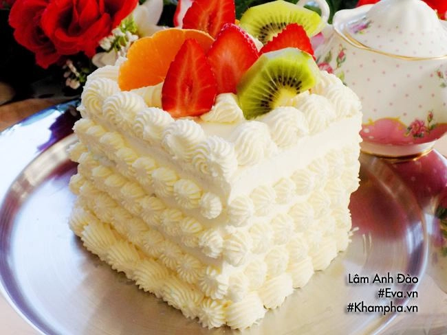 Cách làm bánh kem tại nhà không cần lò nướng cho chị em vụng mấy cũng làm được - 10