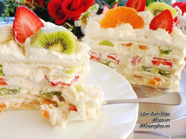 Cách làm bánh kem tại nhà không cần lò nướng cho chị em vụng mấy cũng làm được - 11