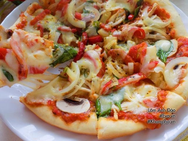 Cách làm bánh pizza tại nhà đơn giản thơm ngon ngây ngất - 10