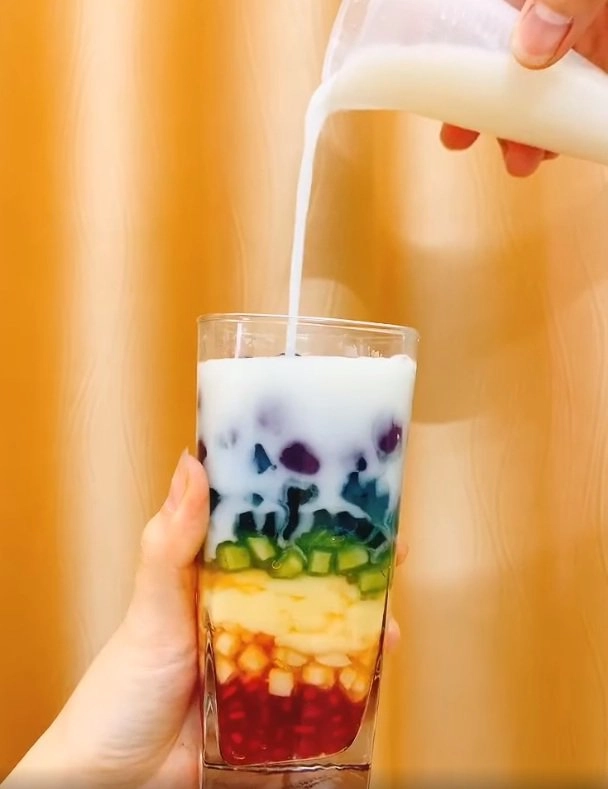 Cách nấu chè sương sa hạt lựu 7 sắc cầu vồng mát lạnh lại đẹp mắt ngày nắng nóng - 11