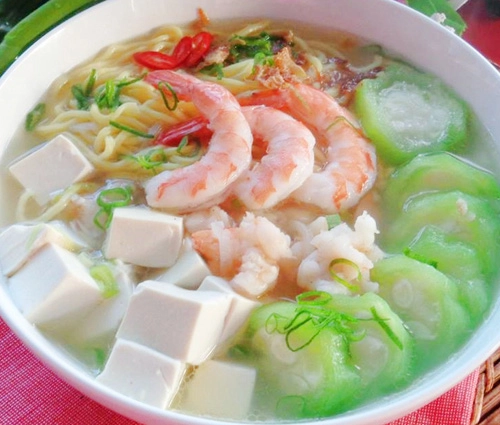 Canh mướp đậu hũ non đưa cơm - 9