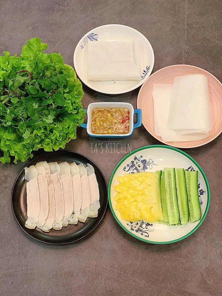 Cuối tuần nắng to làm ngay bánh tráng cuốn thịt heo hai đầu da ngon đẹp như nhà hàng - 9