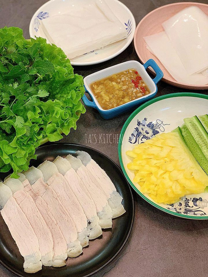 Cuối tuần nắng to làm ngay bánh tráng cuốn thịt heo hai đầu da ngon đẹp như nhà hàng - 10
