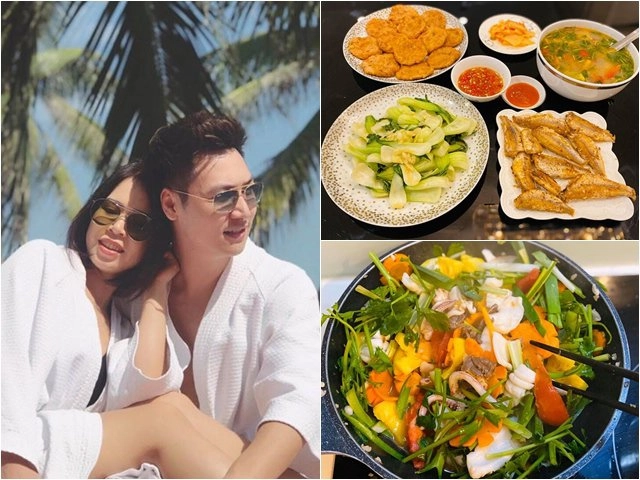 Giỏi cầm kỳ thi hoạ hoa hậu giáng my còn khéo nấu ăn làm cả mâm cỗ hoành tráng - 11