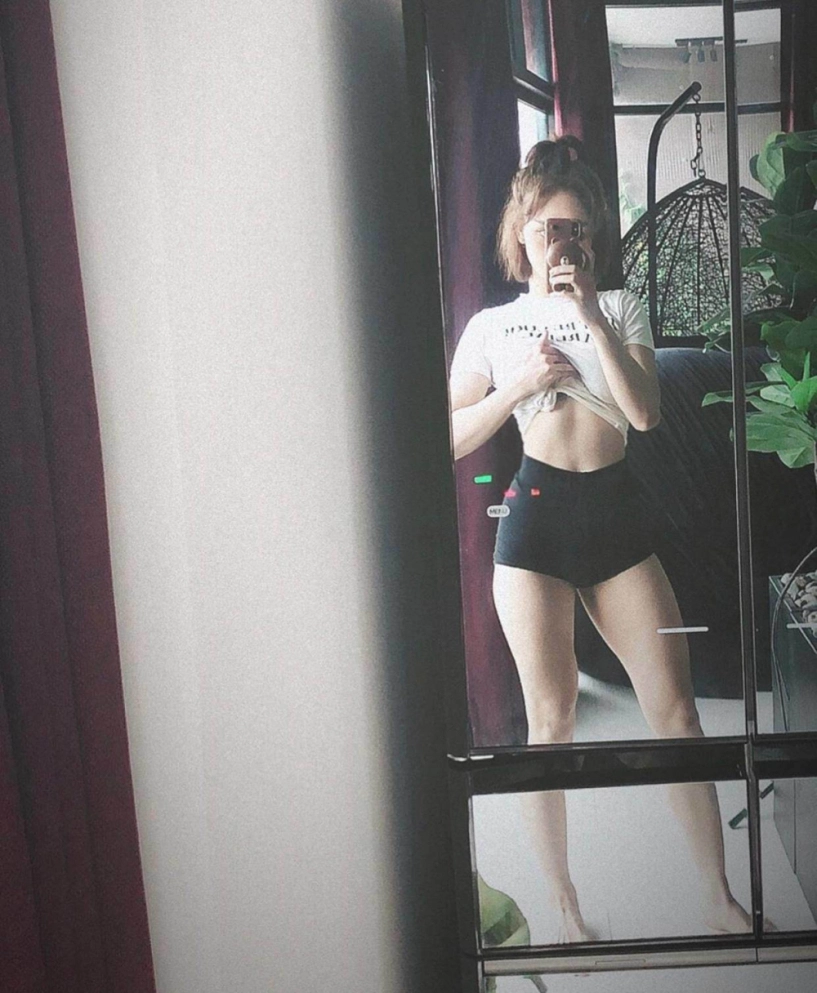 Hậu giảm cân thành công miu lê hết tự tin phô ngực đầy lại chăm vạch áo khoe eo thon - 3