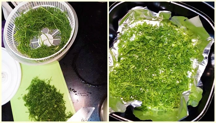 Học mẹ đảm sấy khô rau thơm bằng nồi chiên không dầu bảo quản được cả tháng không mất mùi - 2